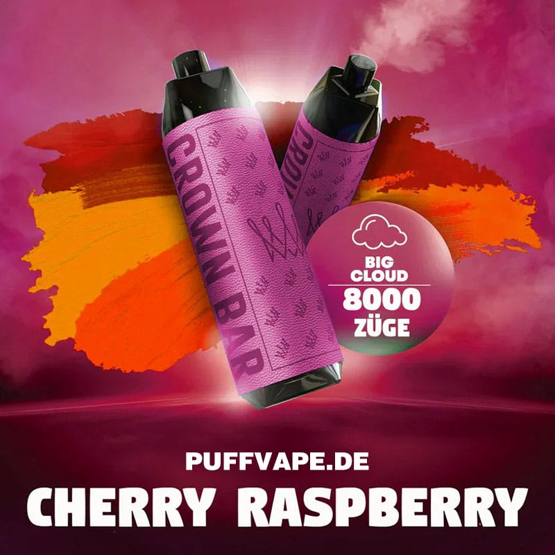 Al Fakher Crown Bar 8000 Puff Cherry Raspberry