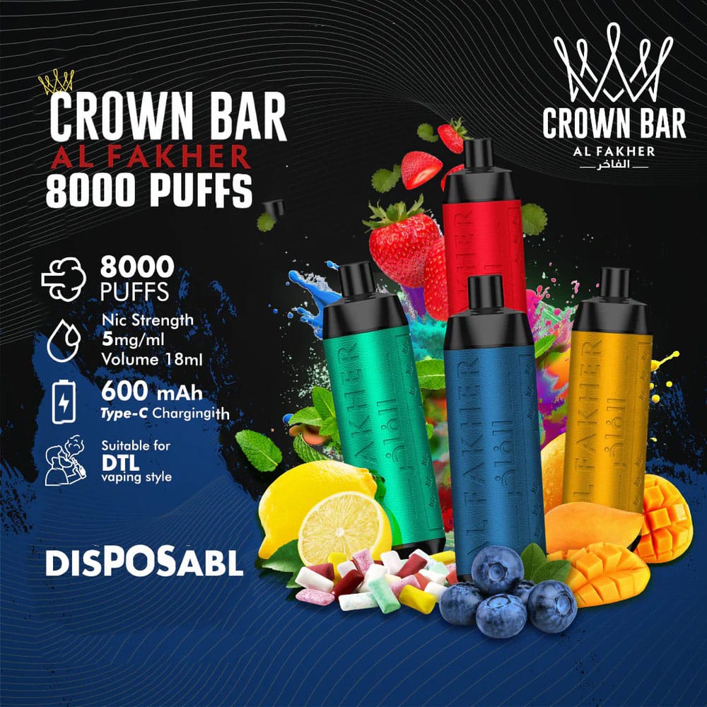 ALFAKHER CROWN BAR 8000PUFFS