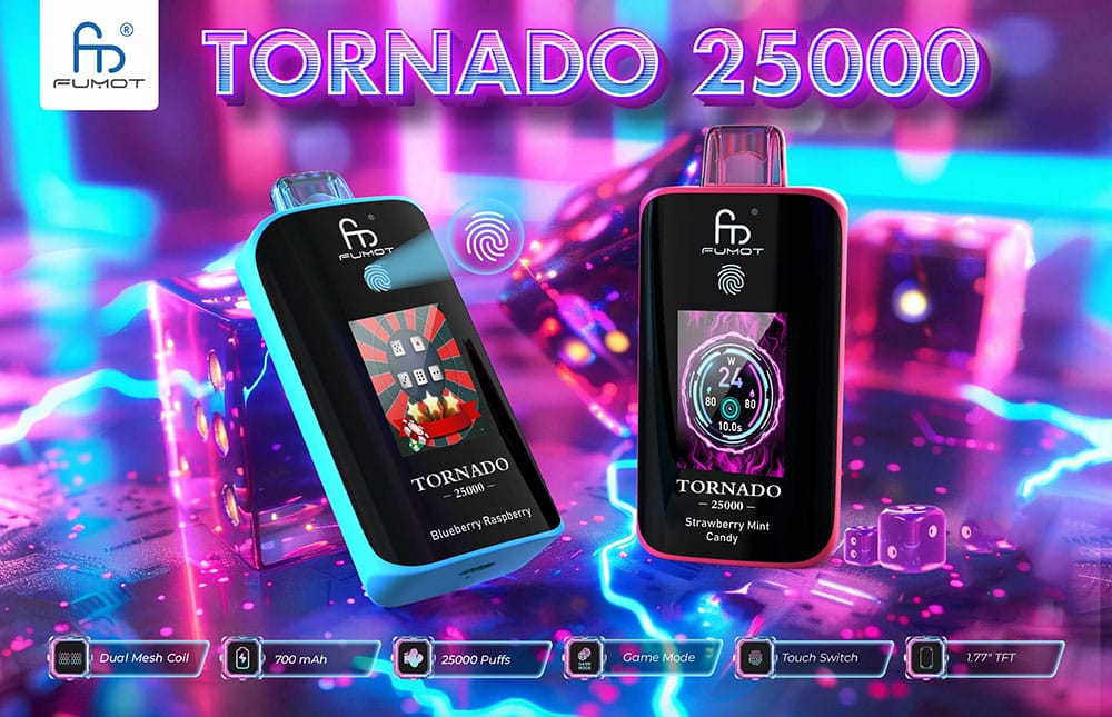 fumot vape randm tornado 25000 puffs vapes banner