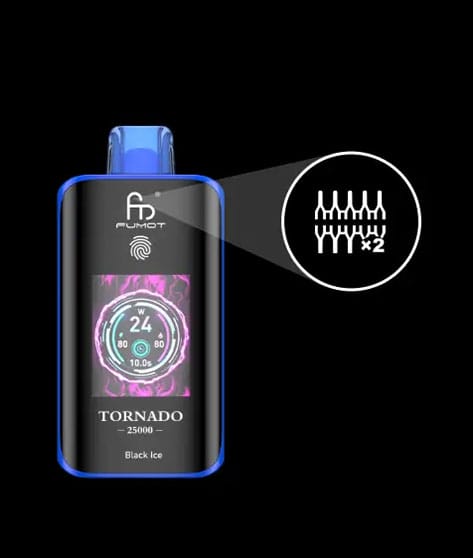 fumot vape randm tornado 25000 puffs vape dual mesh coil