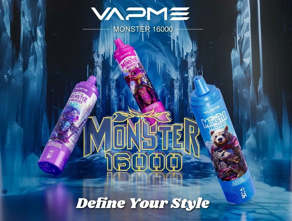 VAPME Monster 16000 Vape Pen mit 16000 Zügen und 26ml E-Liquid