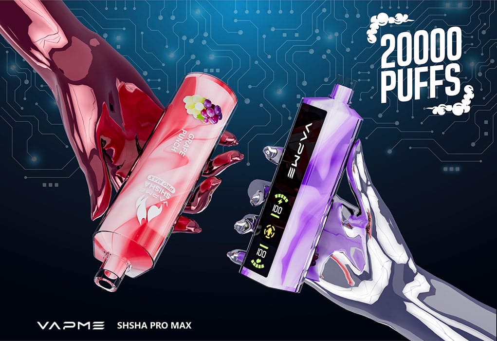 Vapme Shisha Pro Max 20000 in Blau mit 850 mAh Akku und 28 ml E-Liquid-Kapazität