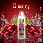 A vibrant Cherry vape flavor by Randm Tornado 7000, featuring lush, ripe cherries with a juicy and rich aesthetic.