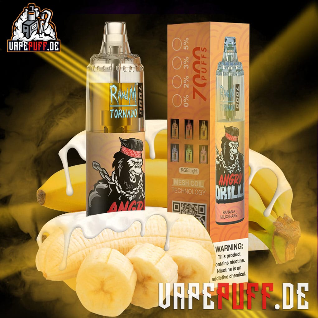 RandM-Tornado-gorilla vape 7000-Banana-Milkshake