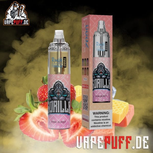 RandM-Tornado-gorilla vape 7000-Pink-Burst