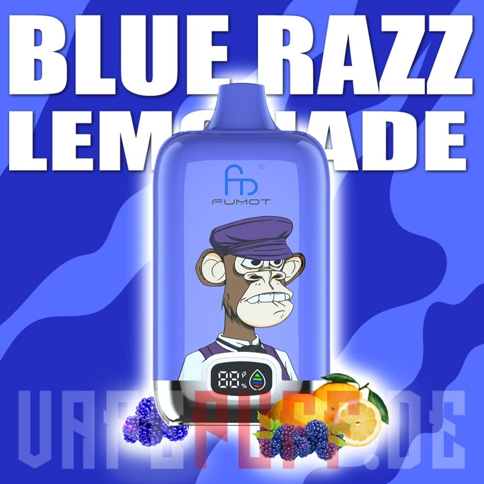 randm tornado 12000 puffs Blue razz lemonade