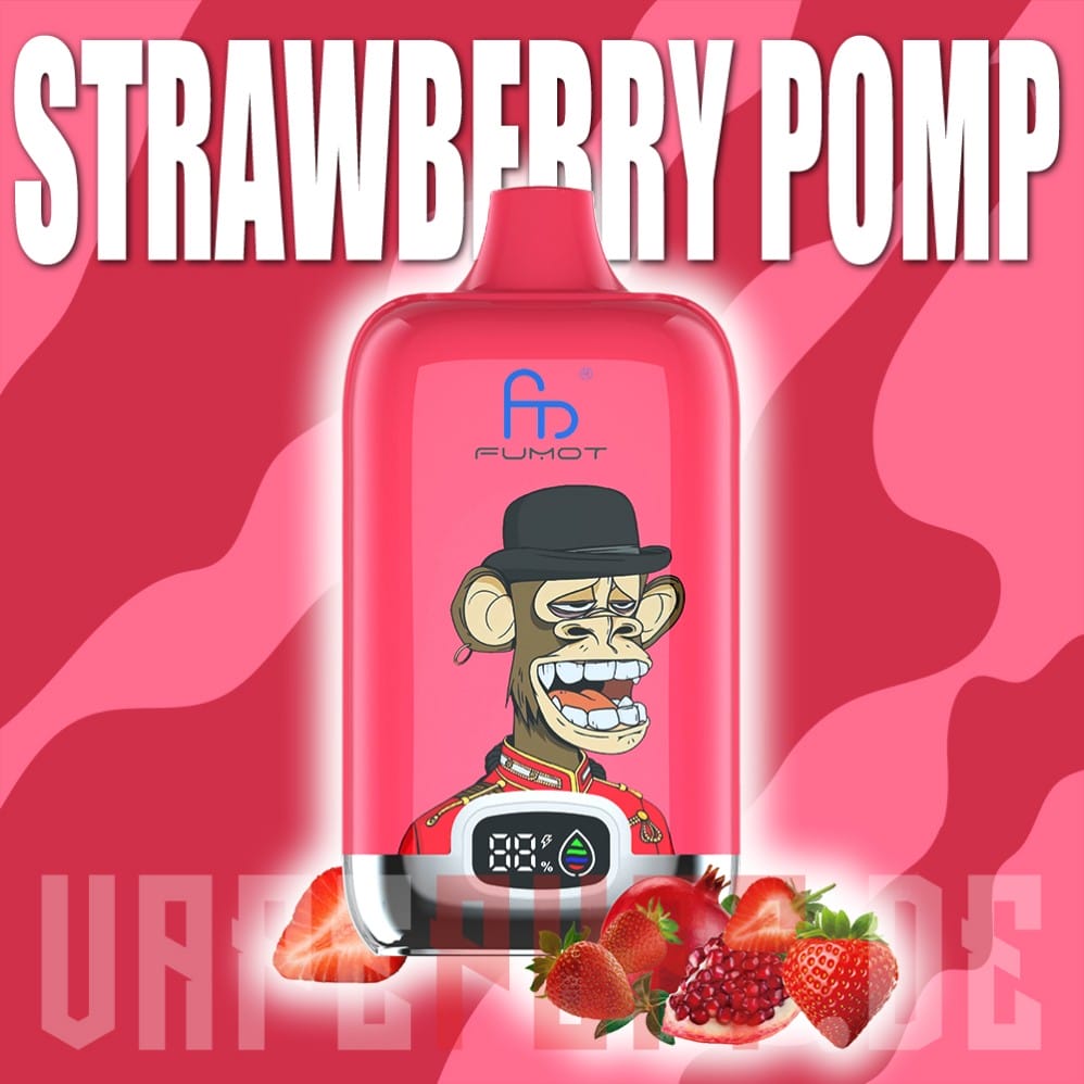 randm tornado 12000 puffs Strawberry pomp