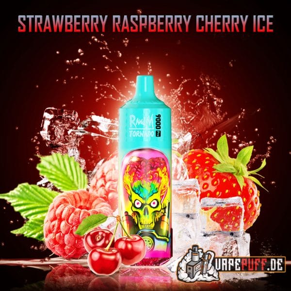 randm tornado 9000 strawberry raspberry cherry ice