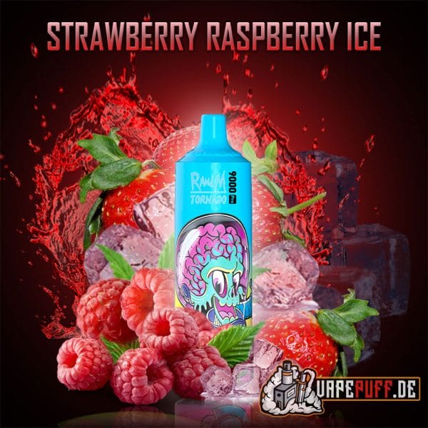 randm tornado 9000 strawberry raspberry ice