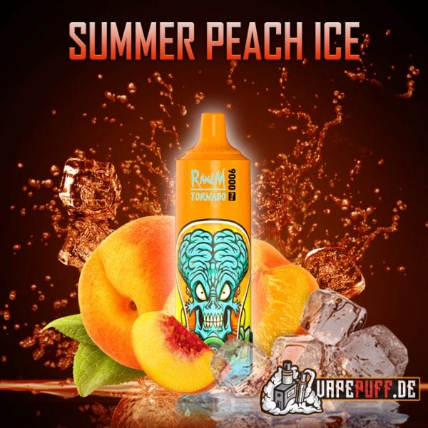 randm tornado 9000 summer peach ice